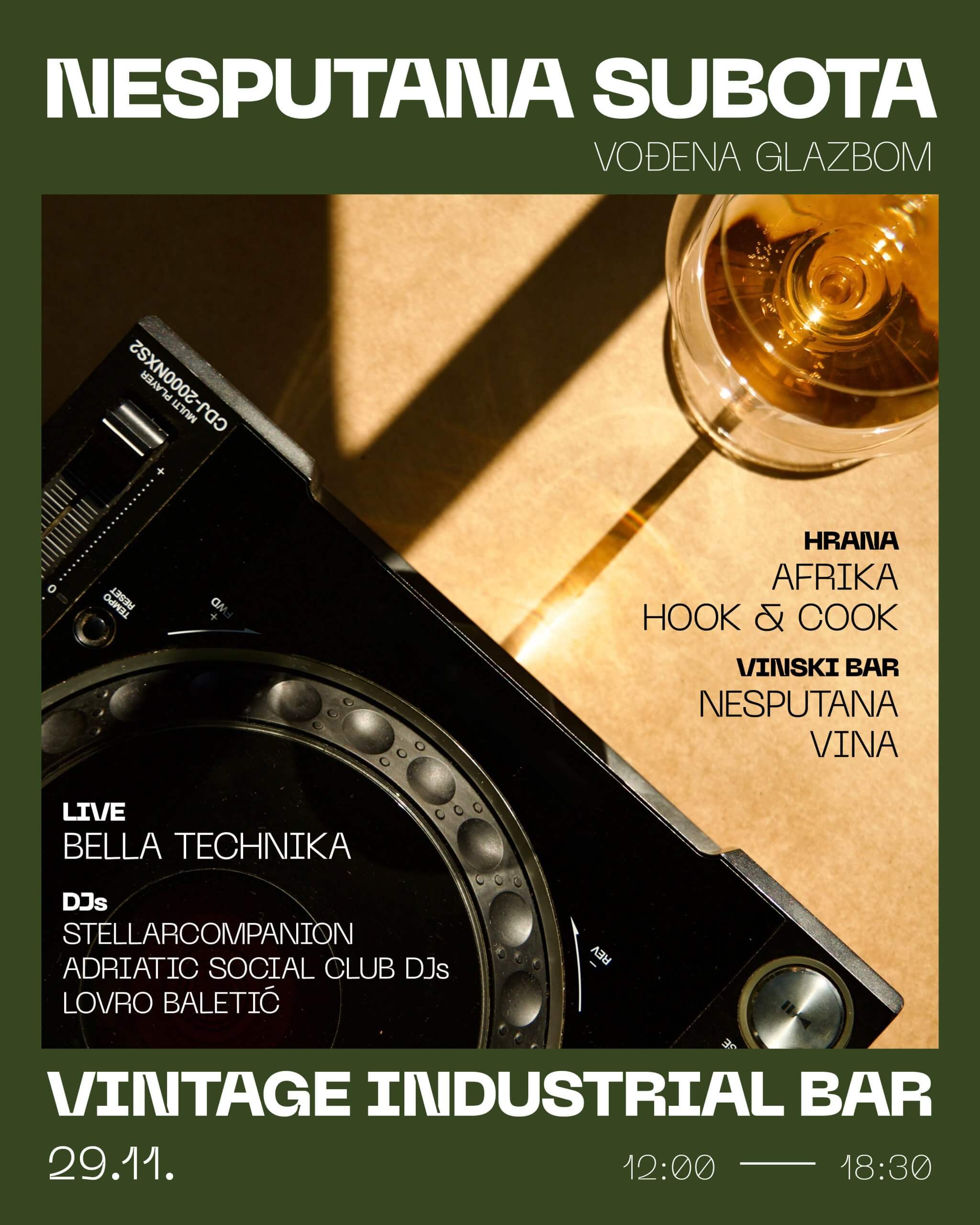 NESPUTANA SUBOTA VOĐENA GLAZBOM